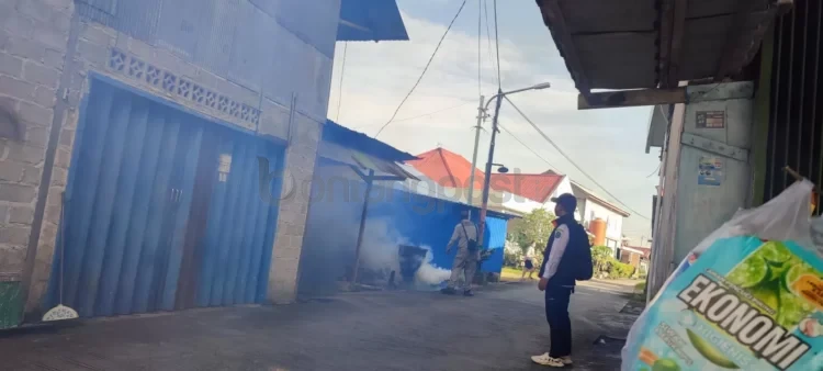 Pengasapan bukan menjadi solusi utama untuk menekan kasus DBD melainkan tetap menjaga kebersihan lingkungan. FOTO: ADIEL KUNDHARA/KP