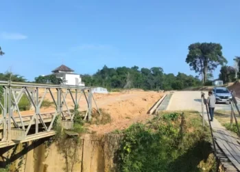 Target Lelang Jembatan Guntung Bontang Bulan Ini, Warga Masih Andalkan Bailey