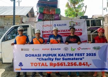 Solidaritas untuk Negeri, Pupuk Kaltim Salurkan Bantuan Lanjutan Bagi Korban Banjir Sumatera