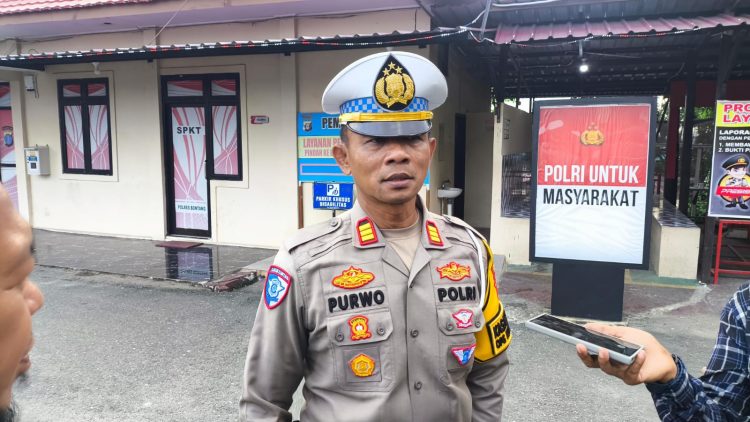 Kasat Lantas Polres Bontang AKP Purwo Asmadi. (Dwi Kurniawan Nugroho / Bontang Post)