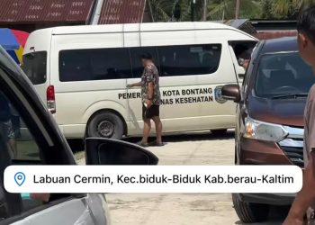 Mobil Dinas Kesehatan Bontang Terekam Berada di Biduk-Biduk saat Libur Lebaran
