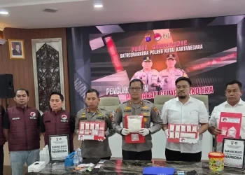 Jaringan Loa Janan Dibongkar, Polres Kukar Sita 1,5 Kg Sabu Senilai Rp2,7 Miliar