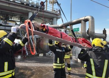 Simulasi Kebakaran di Kilang Badak LNG, Uji Respons Darurat Pekerja