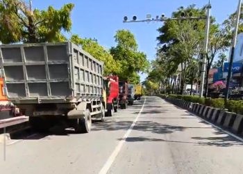 Antrean Truk Solar di SPBU Tanjung Laut  Bontang Kian Parah, Usaha Warga Terdampak