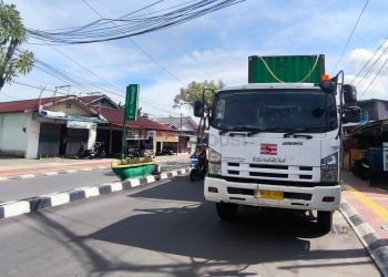 Polisi Telusuri Truk Trailer Langgar Aturan Penyebab Tiang Listrik Roboh di Tanjung Laut Bontang