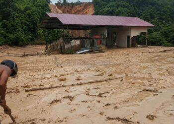 Penahan Longsor Bekas Galian C Ilegal di Kanaan Bontang Jebol Lagi, Lumpur Mengarah ke Permukiman