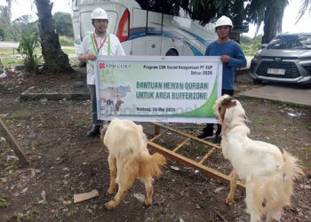 PT EUP Salurkan 16 Hewan Kurban untuk Warga Sekitar Perusahaan