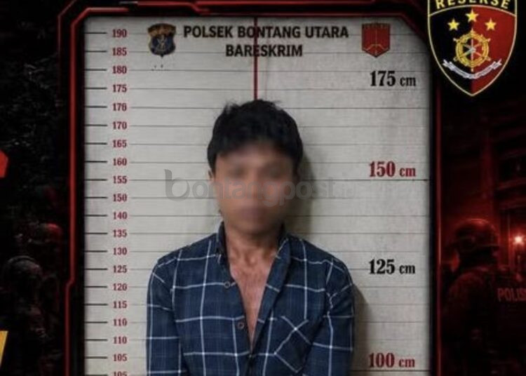 MBT ditahan di Mapolsek Bontang Utara setelah ditangkap di Desa Teluk Pandan, Kutai Timur.