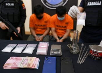 Kos di Tanjung Laut Bontang Digerebek, Dua Pemuda Kedapatan Jual Sabu
