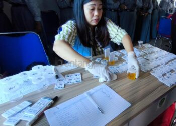 252 Siswa Baru SMAN 1 Bontang Jalani Tes Urine, Seluruh Hasilnya Negatif