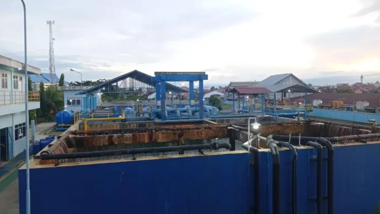 Jaringan antar-WTP di Bontang diklaim Perumda Tirta Taman dapat menyuplai ketika ada yang terkena dampak pemadaman arus listrik PLN. (ADIEL KUNDHARA/KP)