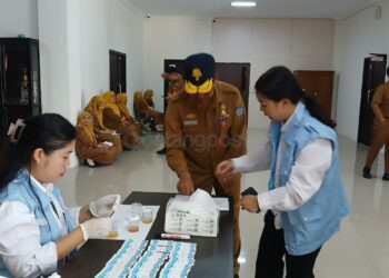 BNNK Tes Urine 101 Pegawai Dishub Bontang, Begini Hasilnya