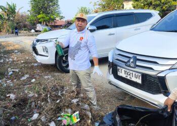 Sisa Botol Miras Berserakan di Lapangan Kampung Baru Bontang, Agus Haris Minta Patroli Diperketat
