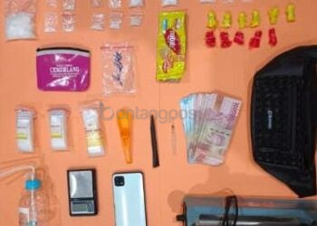 Polisi Sita 62,76 Gram Sabu dari Rumah Kontrakan di Tanjung Laut Bontang