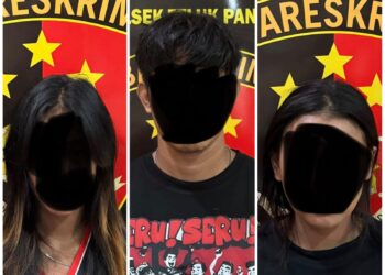 Dua Perempuan dan Seorang Pria Diciduk di Teluk Pandan Gara-gara Sabu