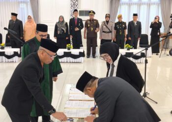 Sony Suwito Resmi Jadi Sekda Definitif Bontang, Akhmad Suharto Pensiun