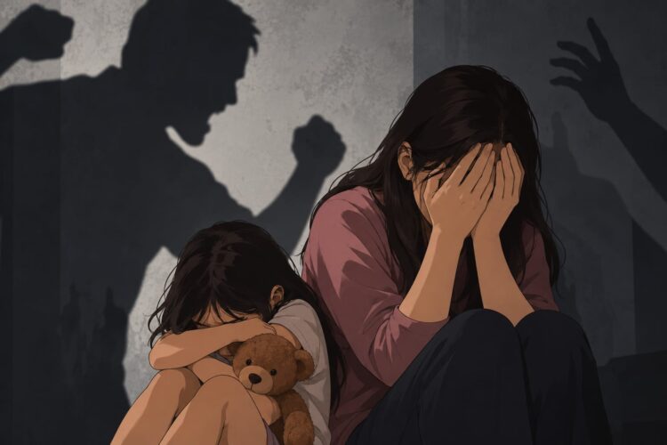 Ilustrasi kekerasan terhadap perempuan dan anak.