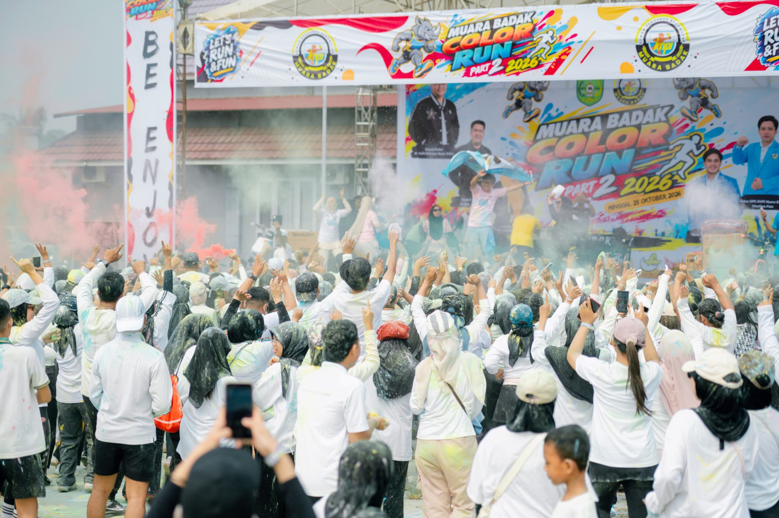 Muara KNPI Muara Badak Hadirkan Color Run dan Sunatan Massal di Momen Sumpah ...